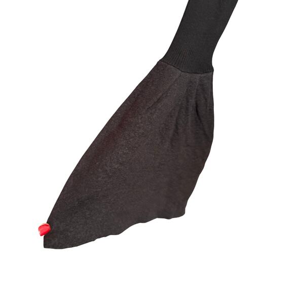 NWT Chelsea 28 Bell Sleeve Rib Knit Black Sweater Sz S - Picture 3 of 5